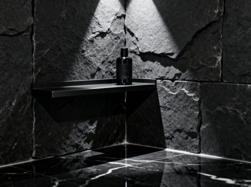 Textural Slate Marble Bathroom