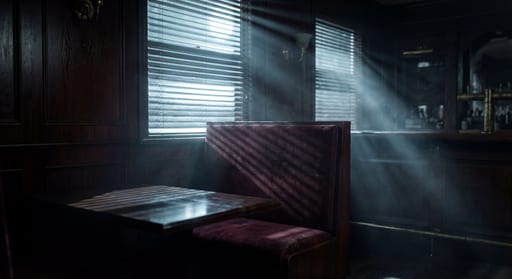 Deserted Speakeasy Venetian Blind Light