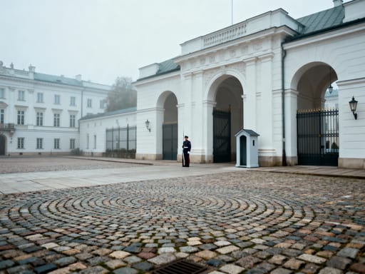 Warsaw Presidential Palace Courtyard View