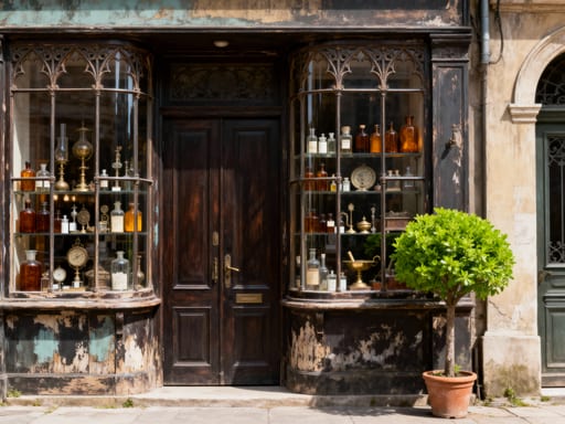 Charming Old Polish Apothecary Facade