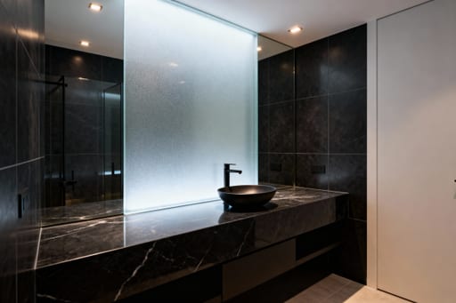 Frosted Glass Bathroom Serenity
