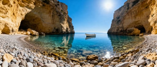 Secluded Maltese Rocky Inlet Cove