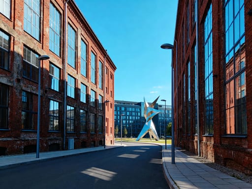 Revitalised Industrial District Street