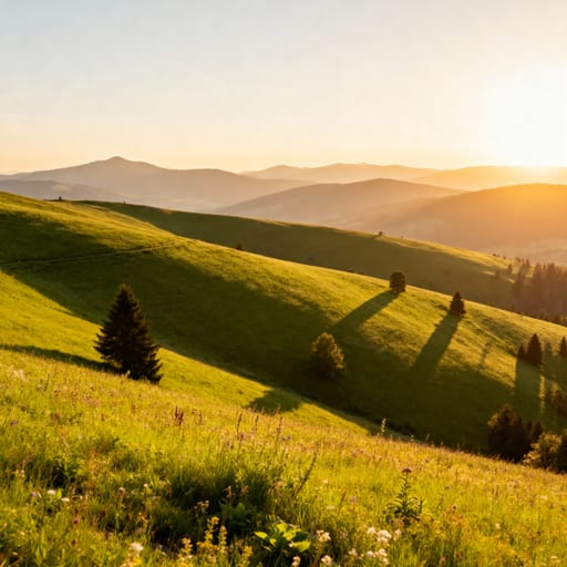 Beskid Mały Rolling Hills Meadow