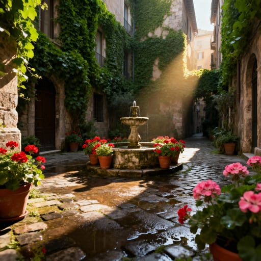 Hidden Old Town Courtyard