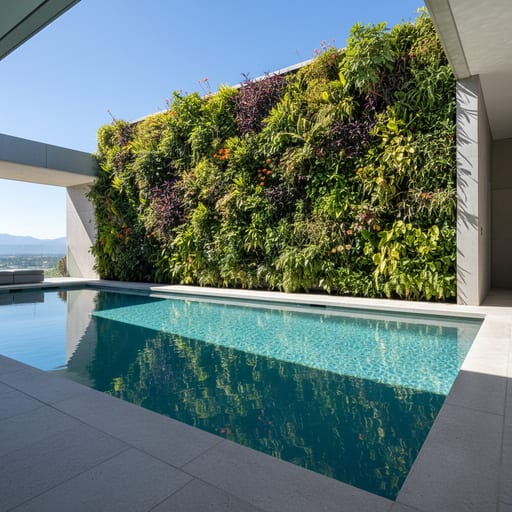 Modern Pool Vertical Garden