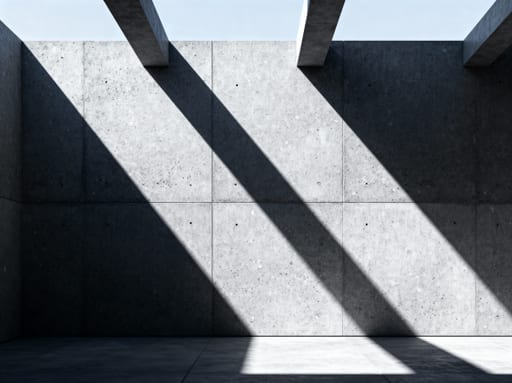 Unblemished Concrete Wall Shadows