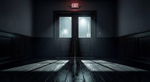 Dark Doors and Streetlight Shadows