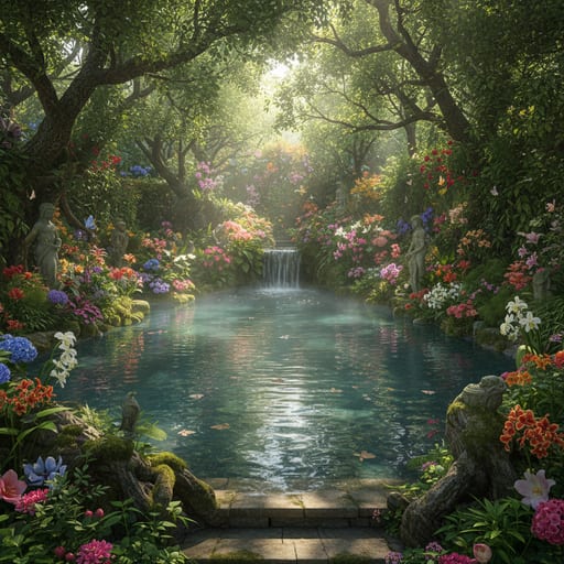 Secluded Secret Garden Pool