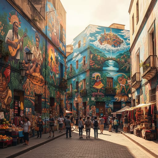 South American Mural Street Art