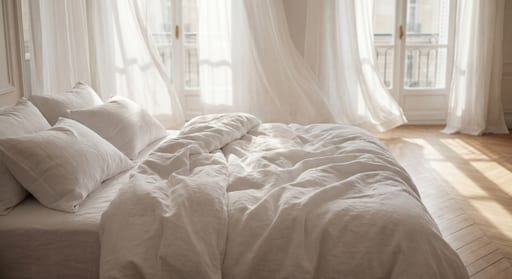 Parisian Bedroom Morning Light