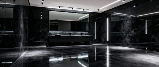 Opulent Dark Obsidian Bathroom