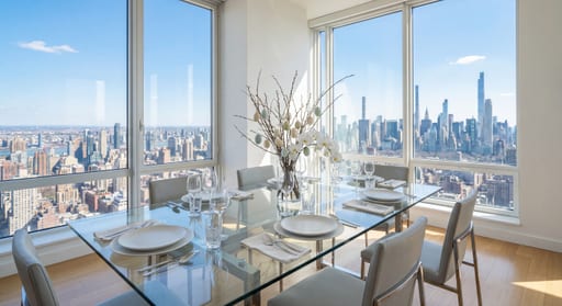 Minimalist Penthouse Dining Spring