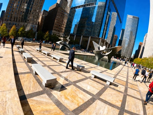 Contemporary City Plaza Oasis