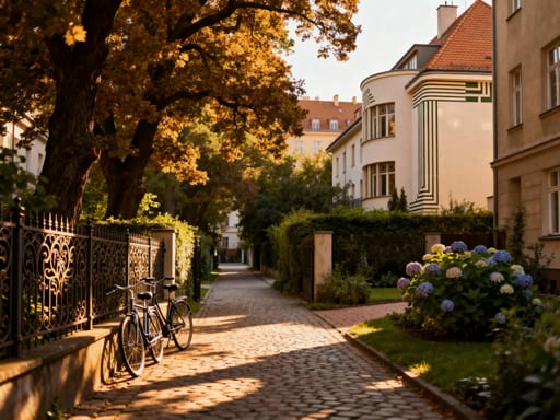 Warsaw Zoliborz Green Street