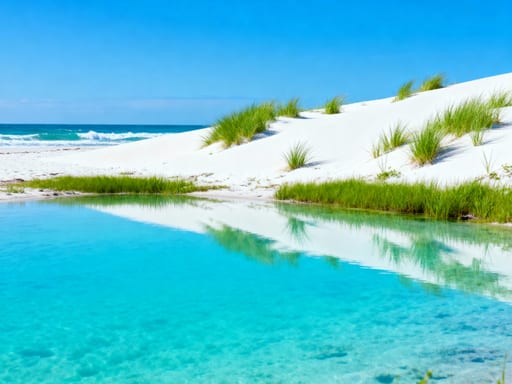 Turquoise Lagoon White Sand Dunes