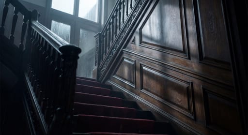 Rainy Staircase Dramatic Light