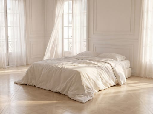 Parisian Bedroom Morning Sunlight