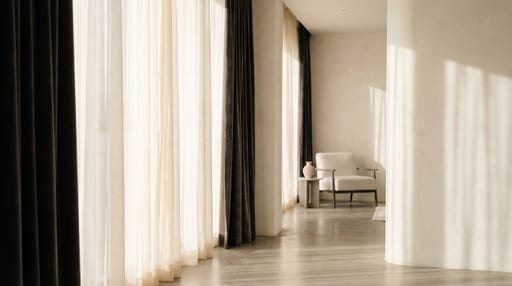 Sheer Curtain Hotel Room