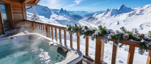 Mountain Cabin Jacuzzi View