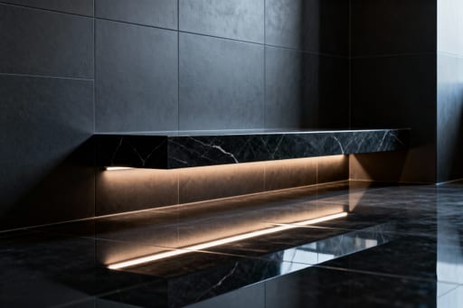 Modern Bathroom Marble Shelf