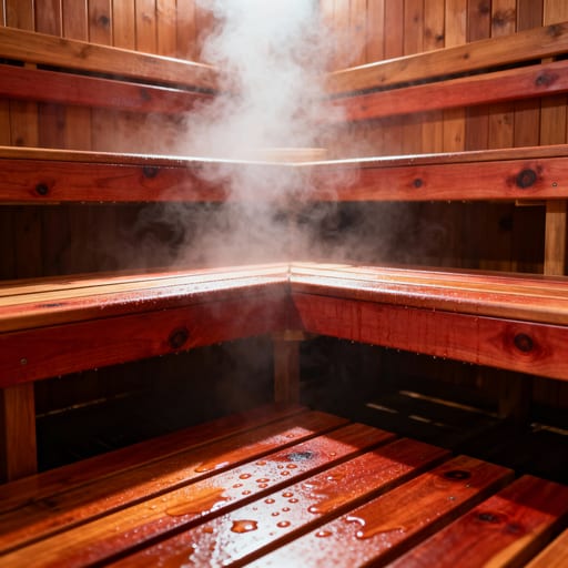 Steamy Cedar Sauna Interior