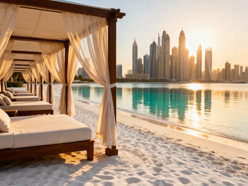 Dubai Beach Resort Skyline View
