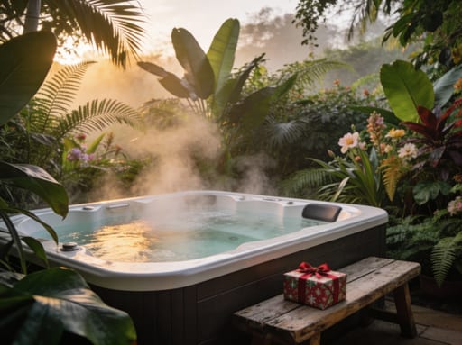 Tropical Garden Jacuzzi Christmas Gift