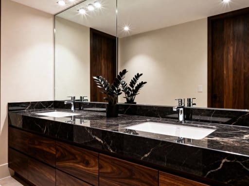 Luxurious Marble Vanity Area