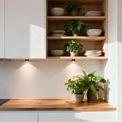 Modern Kitchen with Open Shelves