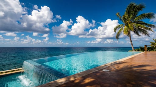 Infinity Pool Tropical Sky