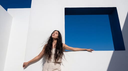 White Plaster Wall Cutout Sun