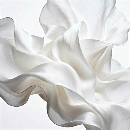 Seamless White Silk Drapery