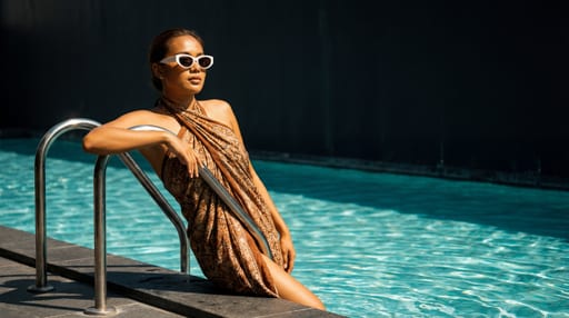Midday Pareo Poolside Shadows